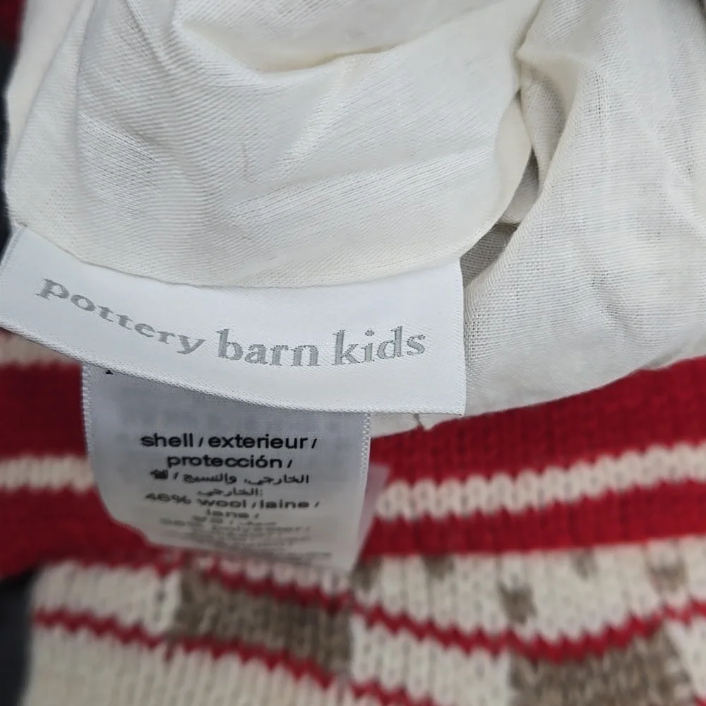 NEW OLIVIER Pottery Barn Christmas Holiday Stocking Wool Blend